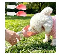 Bouteille d'eau de Voyage pour Chien Compatible avec la Plupart des Bouteilles d'eau Minérale Bouteille d'eau pour Toutou Adapté à Un Usage extérieur,Pink*2