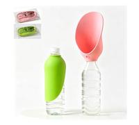 Bouteille d'eau de Voyage pour Chien Compatible avec la Plupart des Bouteilles d'eau Minérale Bouteille d'eau pour Toutou Adapté à Un Usage extérieur,greenandpink