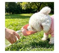 Bouteille d'eau de Voyage pour Chien Compatible avec la Plupart des Bouteilles d'eau Minérale Bouteille d'eau pour Toutou Adapté à Un Usage extérieur,Pink