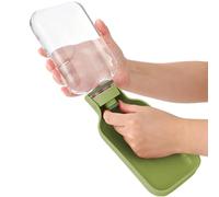Bouteille d'Eau de Voyage pour Chien | Gobelet Animalier À Compartiment Anti-Fuite - Gourde pour Chat et Chien avec Dragonne,Pour Chiens de Petite Moyenne et Grande Taille Randonnée Bateau Cour et Jar