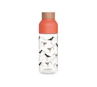 Bouteille d'eau Design Oiseaux Bouchon Bambou 720ml en Ecozen Orange