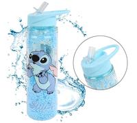 Bouteille d'eau - Disney - Stitch - 550ml - Plastique transparent - Idéale pour enfants
