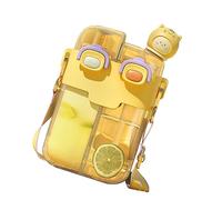 Bouteille d'eau Double Kawaii, Bouteille d'eau Portable Légère Kawaii pour Salle de Sport avec Paille pour Bandoulière Réglable pour Yoga (#5)