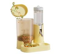 Bouteille d'eau du Hamster | Bouteille d'eau Petite avec Une Base De Récipient Alimentaire | Pas De Butin Goutte D'égouttement Détachable À Grande Capacité À Boire avec Un Bol d'alimentation De NOU