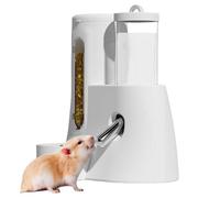 Bouteille d'eau du hamster, mangeoire de hamster automatique | Hamster Food Dispenser Cage Water Bottle,2 po en 1 pas de fournitures d'alimentation à goutte, accessoires de cage furet de grande capaci