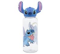 Bouteille d'eau Ecozen originale Disney Stitch 540 ml pour enfants avec bouchon dévissable et bec anti-éclaboussures pliable