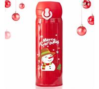Bouteille d'eau en Acier Inoxydable Noël, Stainless Steel Christmas Water Bottle, Bouteille isothe-rme pour Enfants, Cadeaux de Nouvel An pour Adultes et Enfants - 500ml