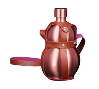 Bouteille d'eau en acier inoxydable -telel acier citrouille de 1,5 l bouteille d'eau sportive avec une sangle pour la gym | Bou teille d'e au chinoise dans un style ancien, boute ille en inoxydable