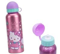 Bouteille d'eau en aluminium de 500 ml, gourde hydratée, réutilisable pour enfants de 3 ans et plus