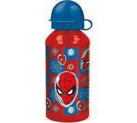 Bouteille d'eau en aluminium Spiderman - 400 ml avec bouchon pratique pour les enfants