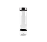 Bouteille d'eau en borosilicate avec bouchon à vis 600ml noir/transparent Scalpers Home.