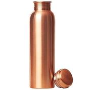 Bouteille d'eau en cuivre pur ayurvédique parfaite pour le sport, le fitness, le yoga, les bienfaits naturels pour la santé 600 ml (uni-mat)