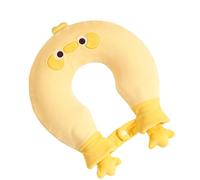 Bouteille d'eau en forme de U - Coussin froid motif animal, grande taille avec housse en peluche, caoutchouc souple avec joint anti-fuite, poche d'eau chaude thérapeutique pour la chaleur hivernale