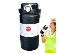 Bouteille d'eau en métal | Bouteille d'eau sous vide - Gobelet anti-fuite pour la course à pied, le fitness, le camping, le cyclisme, le sport, la pêche, les cours de natation pour bébés et
