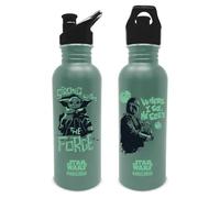 Bouteille d'eau en métal Star Wars : The Mandalorian (Where I Go) - 700 ml - Bouteille d'eau en métal pour garçons et filles - Cadeau Star Wars pour homme - Produit officiel