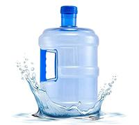 Bouteille d'eau en plastique 7,5 L Poud à eau avec poignée Bouteille transparente fuite sans odeur scellée réutilisable à la poussière Portable Conteneur de bouteille d'eau pour la maison extérieure