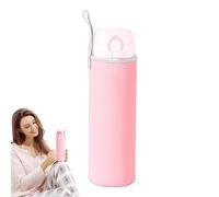 Bouteille d'eau en verre avec étui de protection - Porte-bouteille pratique pour bouteille de voyage, couverture isolante pour sportifs | Porte-bouteilles multi-usage pour boissons en conserve ou en