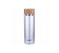 Bouteille d'eau en Verre Borosilicate 450ml Double Paroi avec Filtre à Thé Transparent