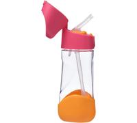 Bouteille D'eau Et De Boisson Bouteille À Prise En Main Facile Et Couvercle Étanche Design Moderne Et Cool Adapté Aux Enfants, Idéal Pour Une Tasse Après Gorgée 450 Ml (Fraise