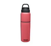 Bouteille d'eau et tasse de voyage CamelBak MultiBev - Acier inoxydable isol sous vide - Fraise des bois - Bouteille de 65 cl et tasse de 47 cl