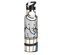 Bouteille d'eau étanche et sans BPA pour enfants avec couvercle à paille à double paroi isolée sous vide pour la maison/bureau/voyage/sport/école termo para cafe 24 horas caliente