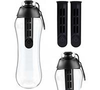 Bouteille d'eau filtrante noire Dafi 0,7 l + 2 filtres