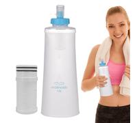 Bouteille D'eau Filtrée Pliable, Filtration Physique, 21x10cm, Bouteilles D'eau De Sport, Paille, Application Appropriée, Pour La Salle De Sport, La Randonnée, Le Cyclisme