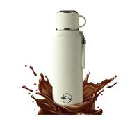 Bouteille D'eau - Flacon Isotherme À Double Paroi De 1000 Ml, Tasse Isotherme Avec Paille, Bouteilles Thermiques En Acier Inoxydable Pour Sac À Dos, Vélo, Camping, Pêche, Randonnée, Bureau, Pique-