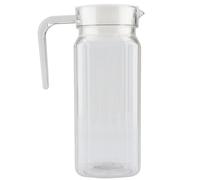 Bouteille d'eau froide kuuleyn, bouteille transparente acrylique, bouteille d'eau rayée glacée de jus de jus froid avec couvercle pour le bar à la maison (800 ml)