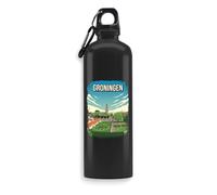 Bouteille d'eau Groningen Pays-Bas - Ville néerlandaise - Bouteille d'eau - Bouteille de voyage - Bouteille de sport en plein air