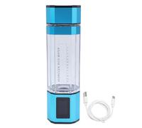 Bouteille d'eau hydrogène 300ml 5000ppb PCTG Type C 5V, Portable, générateur d'eau riche en hydrogène, tasse pour la maison, le Fitness, le bureau et les voyages (Bleue)