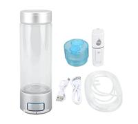 Bouteille d'eau hydrogénée 400ml - Générateur portable rechargeable, électrolyse rapide 2000-6000ppb - Santé, hydratation optimale et bien - être à domicile, bureau, sport