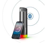 Bouteille d'eau intelligente - Hidrate - 620ml - Acier inoxydable brossé - Lumière LED