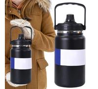 Bouteille D'eau Isolée - Cantène De Voyage En Acier Inoxydable | Grande Cruche Portable 4L | Randonnée En Plein Air Camping Sports Cycling Beach School Travel | Récipient À Hydratation Réutilisable, S