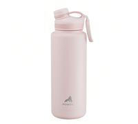 Bouteille d'eau isolée de 40 oz avec couvercle à paille - Thermos en acier inoxydable, tasse à café à double paroi étanche, rétention de chaleur pendant 24 heures, s'adapte au porte-gobelet de voiture
