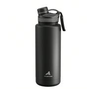 Bouteille d'eau isolée de 40 oz avec couvercle à paille - Thermos en acier inoxydable, tasse à café à double paroi étanche, rétention de température pendant 24 heures, s'adapte au porte-gobelet de voi