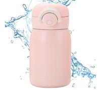Bouteille d'eau isolée sous vide - Couvercle rebondissant, unité de tasse isolante de six à douze heures, en acier inoxydable pour la rétention de la température et l'hydratation | Étudiants Filles Ad