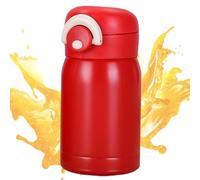 Bouteille d'eau isolée sous vide - Couvercle rebondissant, unité de tasse isolante de six à douze heures, en acier inoxydable pour la rétention de la température et l'hydratation | Étudiants Filles Ad