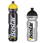 Bouteille d'eau Isostar Sport 500-650 ml + 1000 ml - sans BPA - Bouteille d'eau pour la course à pied, le cyclisme, la gymnastique, la randonnée - Fermeture push & pull pratique et étanche