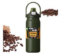 Bouteille d'Eau Isotherme,1500ml Tasse Vide Étanche avec Paille | Bouteilles d'Eau Fraîches,pour Adultes Femmes Hommes École Sport Maison Voyage Boissons Chaudes et Boissons Froides Café