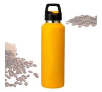 Bouteille d'eau isotherme, 600 ml en acier inoxydable, réutilisable, grande bouteille d'eau thermique pour le thé chaud et froid, le café, le lait, le camping, la randonnée, la pêche, le sport