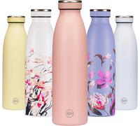 Bouteille D'eau Isotherme 750ml Bourgogne Cosmos Oriental Gourde Métallique Acier Inoxydable À Double Paroi Sous Vide Gourde De Sport Anti-Fuite Idée Cadeau Femmes Et Hommes