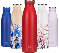 Bouteille D'eau Isotherme 750ml Bourgogne Cosmos Oriental Gourde Métallique Acier Inoxydable À Double Paroi Sous Vide Gourde De Sport Anti-Fuite Idée Cadeau Femmes Et Hommes