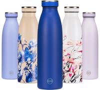 Bouteille D'eau Isotherme 750ml Bourgogne Cosmos Oriental Gourde Métallique Acier Inoxydable À Double Paroi Sous Vide Gourde De Sport Anti-Fuite Idée Cadeau Femmes Et Hommes
