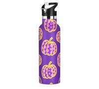 Bouteille d'eau isotherme anti-fuite et sans BPA avec couvercle à bec verseur anti-fuite pour garder au chaud et au froid pour l'école, garçons et filles, botella de vidrio azul para agua solarizada