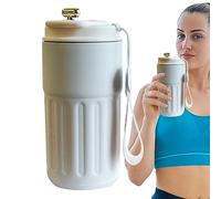 Bouteille d'eau isotherme, bouteille d'eau isolée en acier inoxydable, affichage de la température de 400 ml, bouteille sous vide avec cordon, bouteille isolée écologique anti-fuite, bouteille
