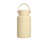 Bouteille d'eau isotherme de grande capacité en acier inoxydable de 650 ml à large ouverture pour le sport, rétention du froid et du chaud