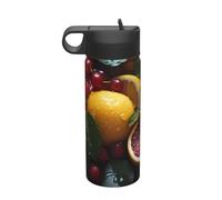 Bouteille d'eau isotherme de voyage au pamplemousse et au citron frais (532 ml), un incontournable pour le camping, le fitness et la randonnée