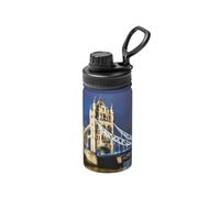 Bouteille d'eau isotherme en acier inoxydable avec imprimé Tower Bridge à Londres, garde le froid au chaud pour le sport