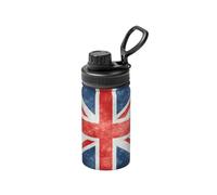 Bouteille d'eau isotherme en acier inoxydable avec motif drapeau du Royaume-Uni pour le sport